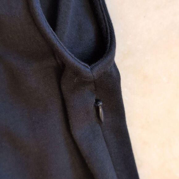 NWOT Quince Cotton Mixed Media Tank Dress Black Midi XS - Picture 5 of 14